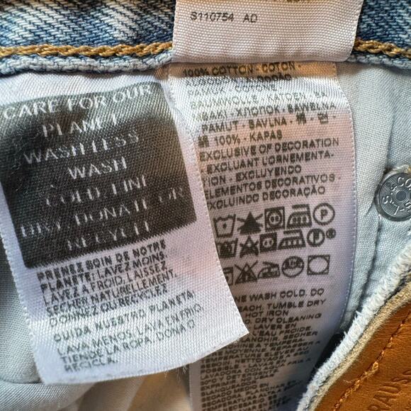 Levi's Premium Middy Ankle Bootcut Jeans Light Wash 100% Cotton Blue Denim Sz 25 - Picture 11 of 14